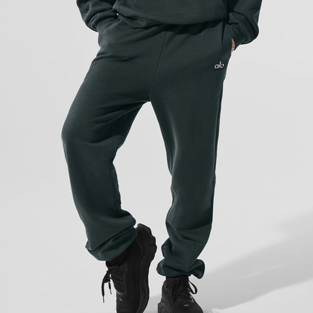 Alo Accolade Hoodie NWT Charcoal Green - Picture 3 of 3